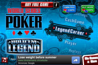 test wsop ecran accueil